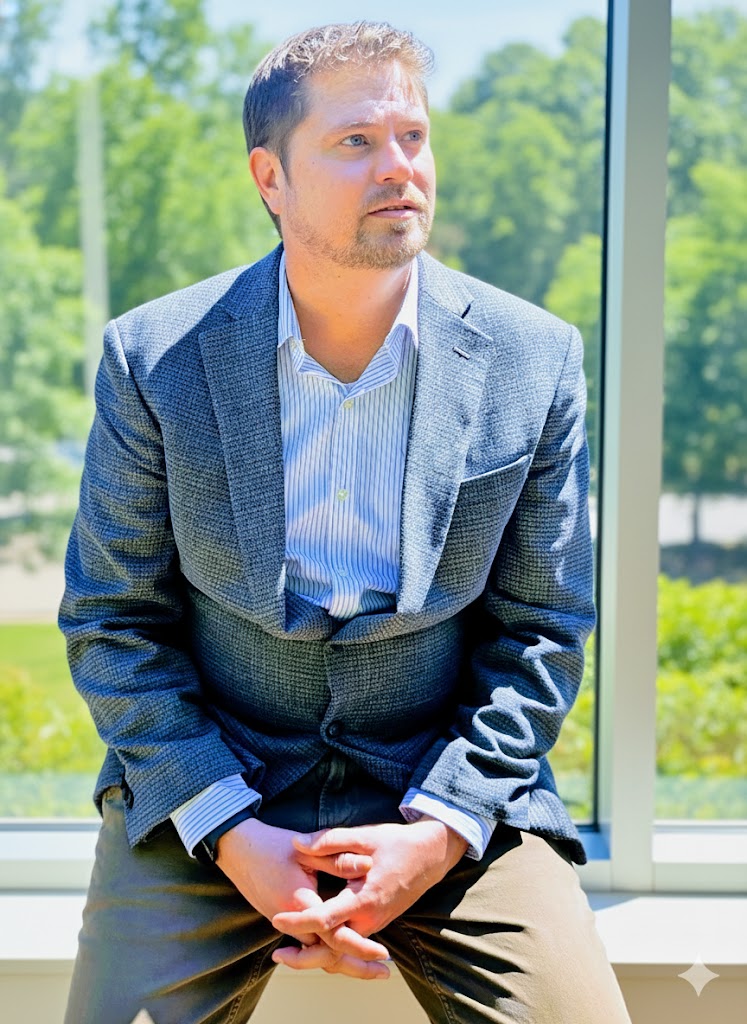 Tim Howell in a thoughtful moment